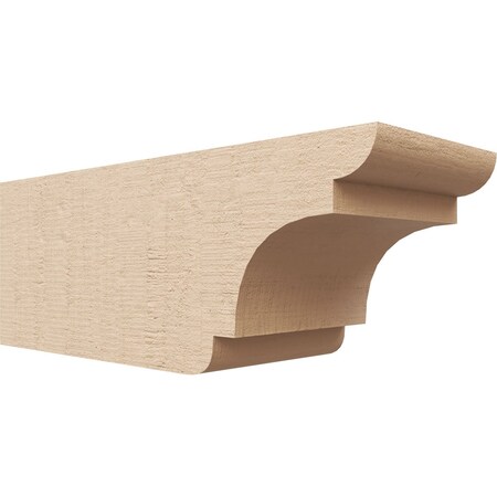 Ekena Millwork 6in. W x 6in. H x 16in. L New Brighton Woodgrain TimberThane Rafter Tail, Primed Tan RFTUR06X06X16NEBRCPR
